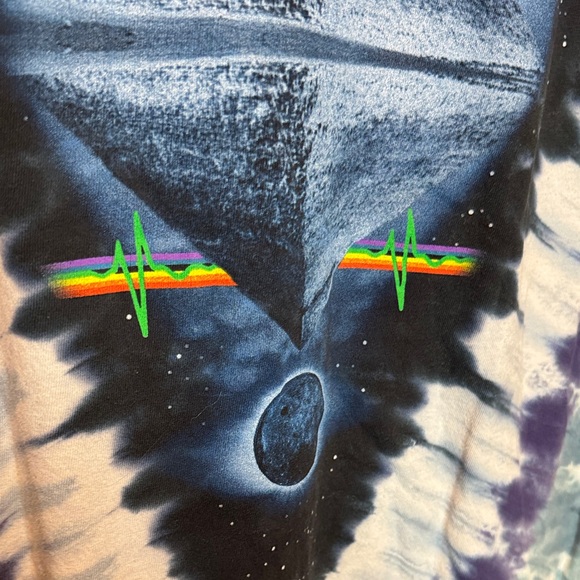 #204 2004 Liquid Blue | Pink Floyd Tie-Dye Graphic T-Shirt Sz. L - Picture 9 of 11